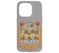 Go to Hell! Skull Cheerleader Retro Funny Adult Humor Carcasa para iPhone 15 Pro
