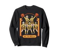 Go to Hell! Skull Cheerleader Retro Funny Adult Humor Sudadera