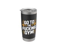 Go To The Fucking Gym Funny Bodybuilding Vaso térmico de acero inoxidable de doble pared