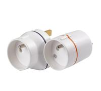 Go Travel Adaptador de viaje franco-americano blanco