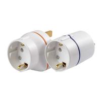Go Travel Juego de adaptadores de viaje Europa-América 2 uds. blanco