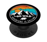 Go Wild Adventure está Llamando a Montañas Regalo PopSockets PopGrip Adhesivo