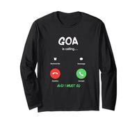 Goa está Llamando y Debo IR a India Viajando Manga Larga