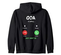 Goa está Llamando y Debo IR a India Viajando Sudadera con Capucha