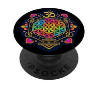 Goa Outfit Ladies and Gents - Psytrance PopSockets PopGrip Adhesivo