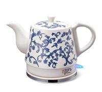 GOABXYEN Hervidor eléctrico portátil, Jarra, Agua eléctrica, hervidor de cerámica, Tetera de 1,2 L, hervidor inalámbrico, hervir Dryion y Apagado automático, 1000W rápido/C XXZ