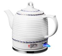 GOABXYEN Hervidor eléctrico portátil, Jarra eléctrica de Agua, hervidor de cerámica, Tetera de 1,2 L, hervidor inalámbrico, hervir Dryion y Apagado automático, 1000W rápido/a XXZ