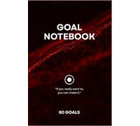 Goal Notebook for Habits & Dreams, Don’t Break the Chain - 6” x 9” | Track Progress, Leave Notes, Build Momentum