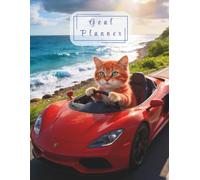 Goal Planner: 100 Pages of Goal Setting, Action Steps & Notes | Orange Cat Aesthetic Productivity Journal