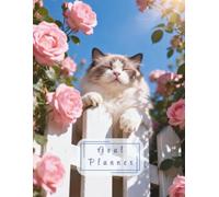 Goal Planner: 100 Pages of Goal Setting, Action Steps & Notes | Ragdoll Cat with Roses Aesthetic Productivity Journal