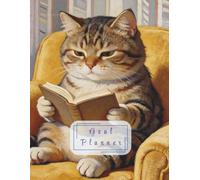 Goal Planner: 100 Pages of Goal Setting, Action Steps & Notes | Tabby Cat Aesthetic Productivity Journal