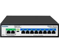 Goalake Switch PoE de 8 Puertos, Cloud Administrado Switch Ethernet, PoE+ 10 Puertos a 120 W, 802.3af/at, App Easy Smart Managed, Cloud Detección, Vlan, Restart, Ultra-Remote 250M