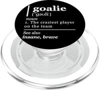 Goalie Funny Art Goalkeeper Definition Gag Soccer Hockey PopSockets PopGrip para MagSafe