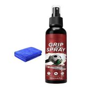 Goalie Glove Spray - 120 ml Anti-Slip Quick Dry | Sports Grip Spray with Towel, Enhances Goalkeeper Performance for Football Basketball Yoga Rock Climbing Games Training Gym Quarterbacks