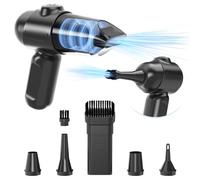 GOAMGE Soplador de Polvo Eléctrico, Soplador de Aire Comprimido 80,000 RPM, Limpieza de PC con Aire Comprimido Recargable 4 en 1 con Batería de 6000mAh para Laptop, Teclado, Sofá, Coche