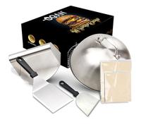 GOAN : Smash Burger Kit Premium - Aplasta Hamburguesas con Smasher, Burger Press y Accesorios Completos - Herramientas para Crear Hamburguesas Smash Gourmet en Casa o Cocina Profesional con Estilo