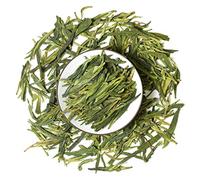 GOARTEA 500g (17.6 Oz) Organic Anji Bai Cha Long Jing White Dragon Well Loose Spring Leaf Chinese GREEN TEA Verde