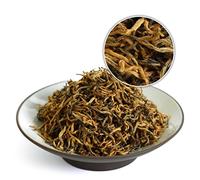 GOARTEA Té Negro Jinjunmei Black Tea 2Pcs 250g / Total 17.6oz Supreme Fujian Jinjunmei Eyebrow Chinese Black Tea Loose Leaf - Golden Buds