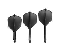 GOAT - Air Black No6 Flights Short, 3 Dardos de plástico con vástago, Accesorios para Dardos