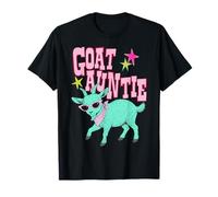 Goat Auntie Funny Farm Animal Family Humor Women Camiseta