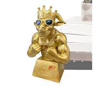 Goat Award - Figura de resina divertida de cabra de 14 x 8 x 20 cm, de escritorio de humor de atleta, figura satírica de fútbol, exhibición de estante de oficina en casa para ganadores, motivan
