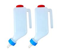 Goat Bottle - Hands-Free Goat Milk Water Drinker With Scale | Lamb Milk Bottle For Farm, Barn, Ranch, Fence, Outdoor Livestock For Dwarf Construction Weather Doeling