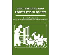 GOAT BREEDING AND REGISTRATION LOG 2026: Complete Farm Log Book: Tracks Health, Vaccinations, Calving, and Milk Production