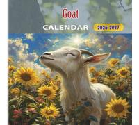 Goat Calendar 2026-2027: 18 Month Planner To Keep You On Track from Sep 2026 to Dec 2027,Square 8.5 x 8.5 Inches Gift For Organizing & Planning