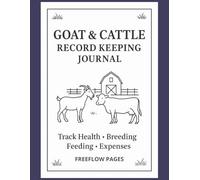 Goat & Cattle Record Keeping Journal: Log Health Checks, Breeding, Diet Plans, and Farm Expenses | 8.5 x 11 inch | 200 pages | Perfect for Farmers, Homesteaders & Ranch Owners