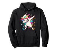 Goat Dabbing Sunglasses Graphic Kids Boys Colorful Goat Sudadera con Capucha