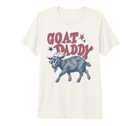 Goat Daddy Vintage Farm Animal Dad Humor Camiseta Premium