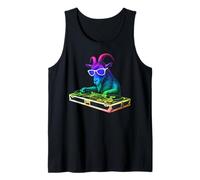 Goat DJ Music Party Animal Amante Camiseta sin Mangas