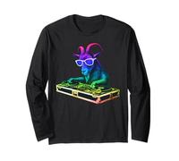 Goat DJ Music Party Animal Amante Manga Larga