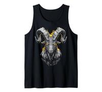 Goat Farm Animal Lover Fantasía Ciencia Ficción Cool Motivo Arte Camiseta sin Mangas