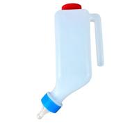 Goat Feeding Bottle - Milk Water Drinker Measurement Scale for Livestock Care | Resin Bottle with Nipple Design, Feeding Tool for Lambs Kids and Small Farm Animals Barn Ranch Use