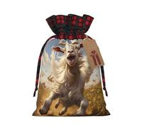 Goat Frolic - Bolsa resistente con cordón de 4.7 x 6.9 pulgadas, bolsa de regalo moderna y práctica para necesidades diarias, 1 unidad