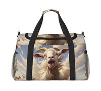 Goat Frolic Print Daily Essentials Bolsa de transporte de mano de gran capacidad para escapadas de fin de semana