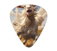 Goat Frolic - Púas de guitarra de celuloide para bajo acústico, púas de guitarra con caja organizadora
