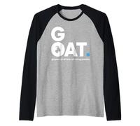 Goat Greatest of All Time at Eating Snacks Camiseta Manga Raglan