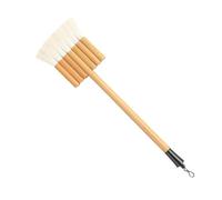 Goat Hair Hake Brush Flat Paint Brushes Hake Sturdy Reusable Sheep Hairs Painting Brushes Watercolor Paint for Oil Kids Adults, 5 Tube