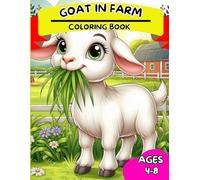 Goat in farm coloring book