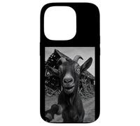 Goat Meme Country Humor Farm Chaos Scene Broken Barnyard Carcasa para iPhone 14 Pro