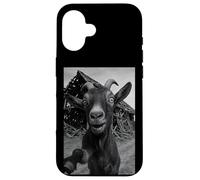 Goat Meme Country Humor Farm Chaos Scene Broken Barnyard Carcasa para iPhone 16