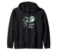 Goat Moon - Divertido Amante de Las Cabras Humor Animal Novedad Linda Cabra Sudadera con Capucha