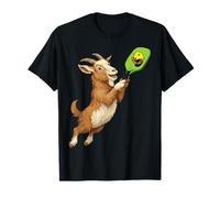 Goat Playing Pickleball Sports Animal Lover Camiseta