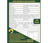 Goat Record Keeping Book: Comprehensive Herd Management Log for Health, Breeding, Milk Production, and Medical Records
