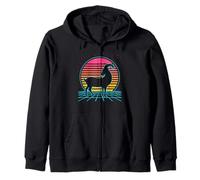 Goat Retro Vintage 70s 80s Style Farm Animals Lover Sudadera con Capucha