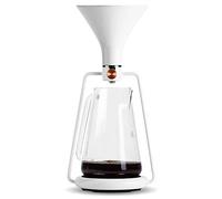 GOAT STORY GINA - Máquina para hacer frío y caliente con báscula Bluetooth integrada y aplicación para preparar café con vertido, color blanco, 15 x 17 x 35 cm