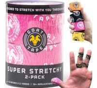 Goat Tape Cinta para pulgar súper elástica, cinta de agarre de gancho para levantamiento de pesas y cinta WOD para entrenamiento cruzado, cinta de entrenamiento de gimnasio, envoltura de dedos