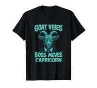 Goat Vibes Boss mueve el arte del signo del zodiaco Capricornio Camiseta